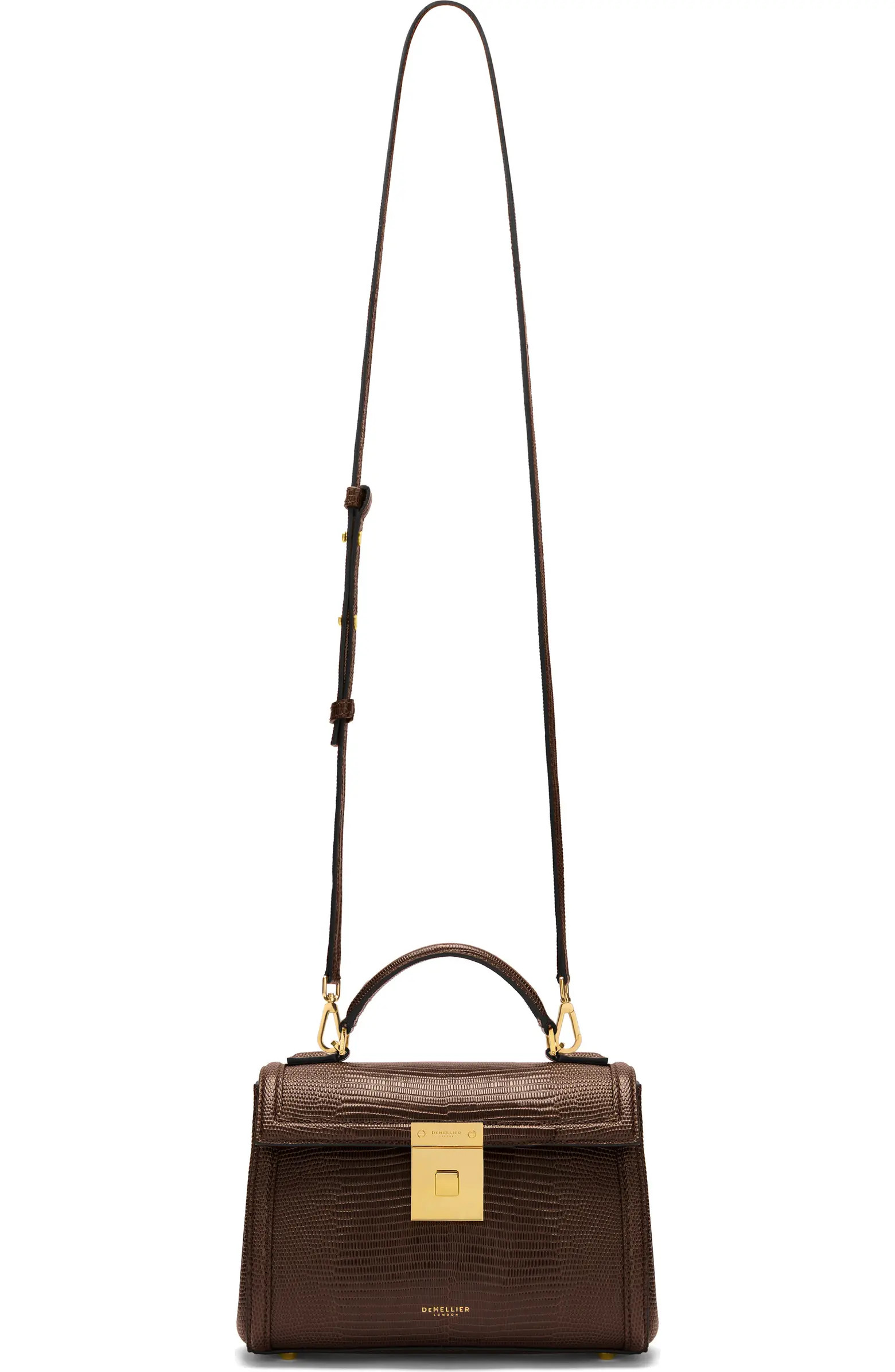 Paris Lizard Embossed Leather Top Handle Bag | Nordstrom