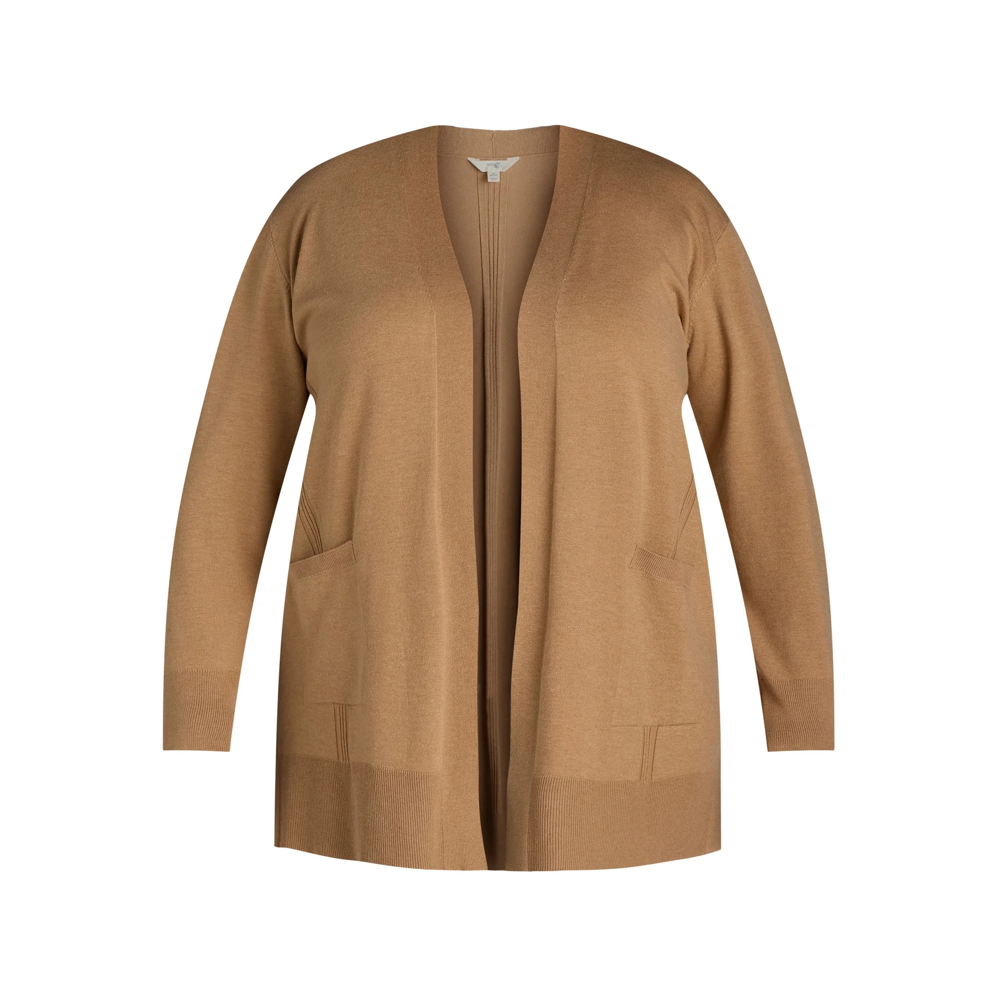 Time and Tru Women's Open Front Cardigan Sweater, Lightweight, Sizes XS-XXXL | Walmart (US)