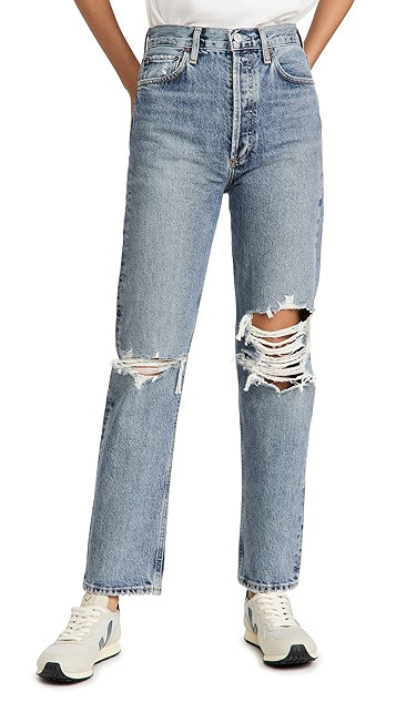 '90s Pinch Waist Straight Jeans | Shopbop