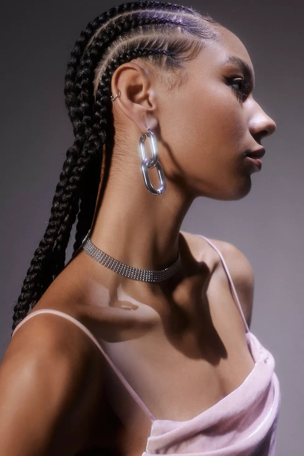 Oversized Oval Chain Earring | Urban Outfitters (US and RoW)
