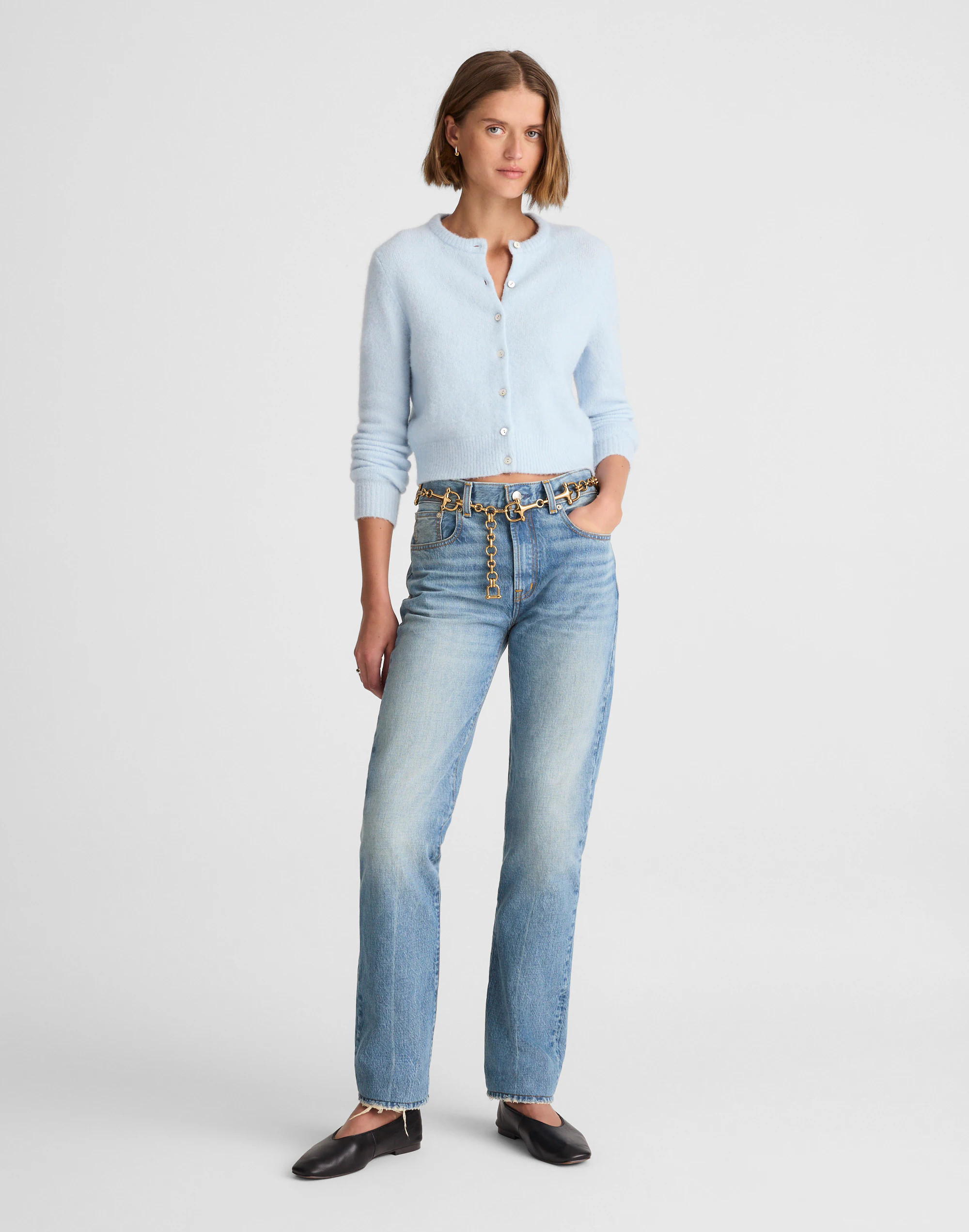 Alexa Chung for Madewell Franny Straight Jean in Oakwick Wash | Madewell