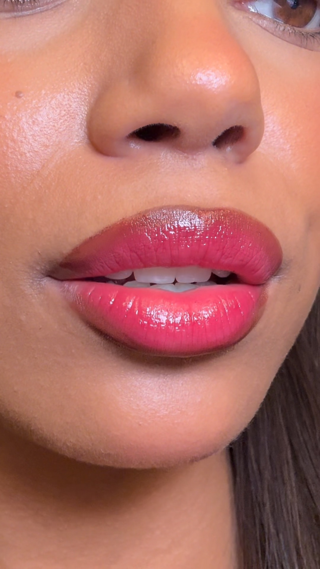 Pretty bright pink lip combo using Glossier lip line SHADE - NIP and Glossier Ultralip high shine lipstick SHADE - VESPER 🫦🌸💕

#LTKbeauty #LTKmakeup #LTKgrwm