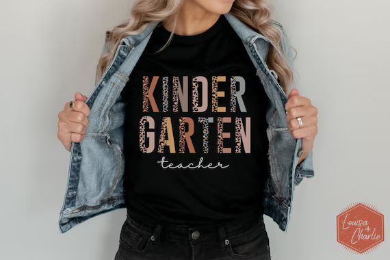 Kindergarten Teacher Shirt, Kindergarten Teacher, Teacher Shirt, Kindergarten Teacher Virtually A... | Etsy (US)