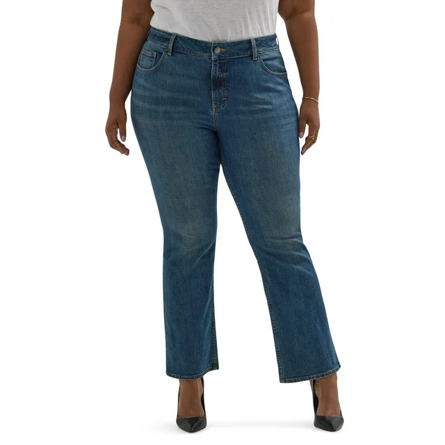 Lee Women's Plus Bootcut Jean, Available in Regular, Long, Short Inseams | Walmart (US)