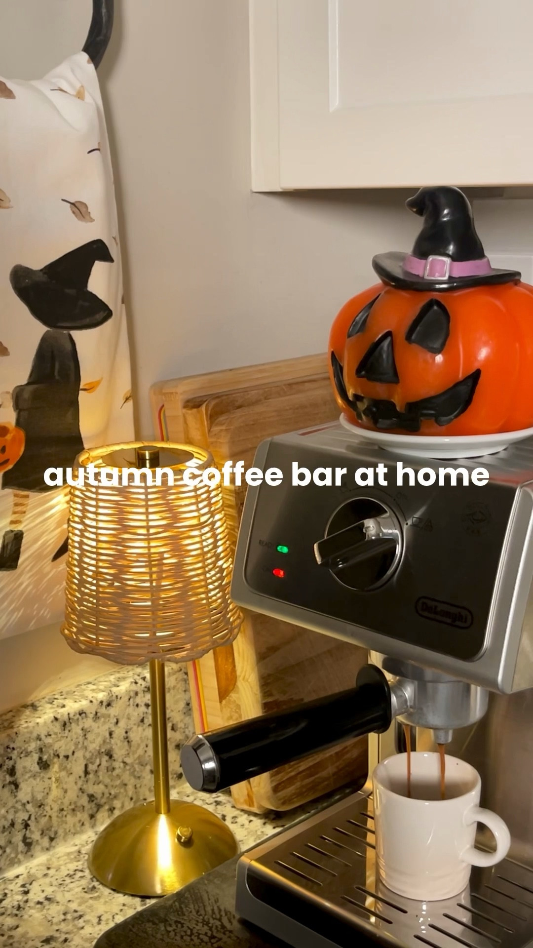 Fall mornings deserve a little extra whimsy. Here’s the pieces I used to build this autumn coffee bar at home. ☕🍂

There’s something about restocking the syrup dispensers with seasonal flavors, setting out cute mugs, and adding some spooky season pieces that makes an ordinary counter feel like a coffee shop corner. This setup turns a daily habit into a seasonal moment — simple, thoughtful, and just a little magical.

#LTKHome #LTKHalloween #LTKSeasonal
