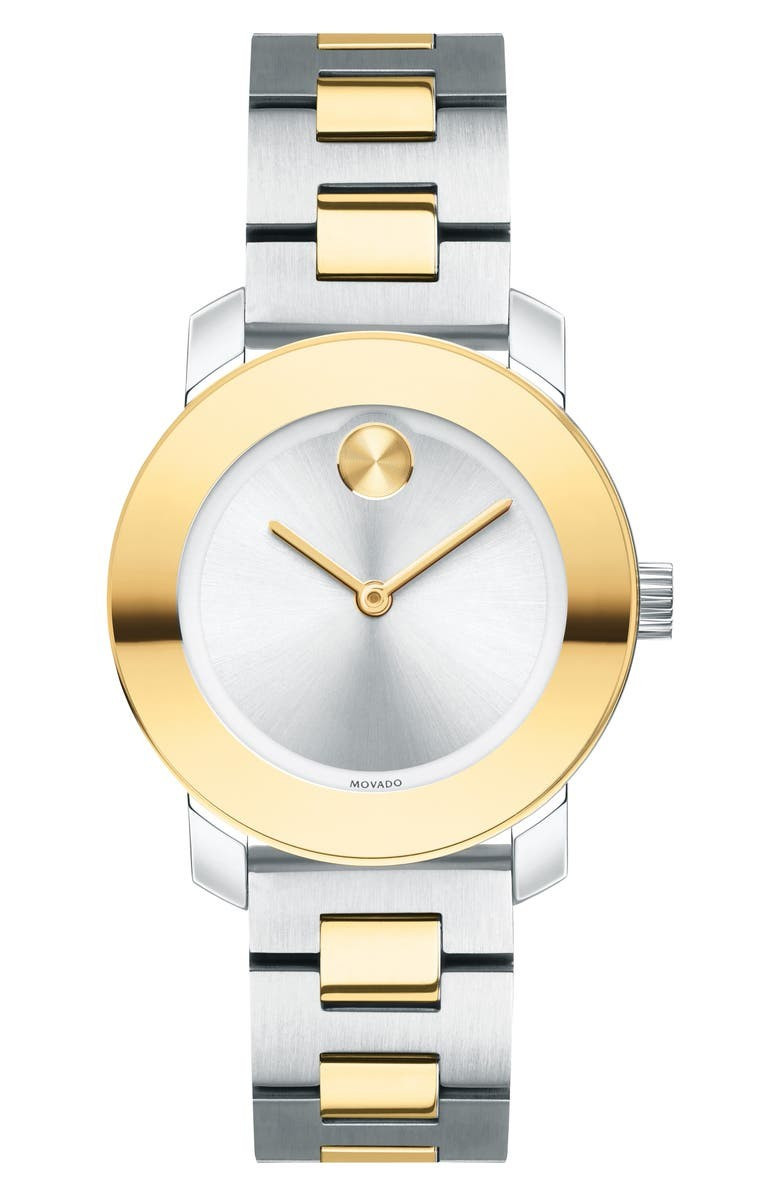 Bold Iconic Two-Tone Bracelet Watch, 30mm | Nordstrom