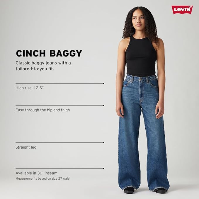Levi's Women's Cinch Baggy Jeans | Amazon (US)