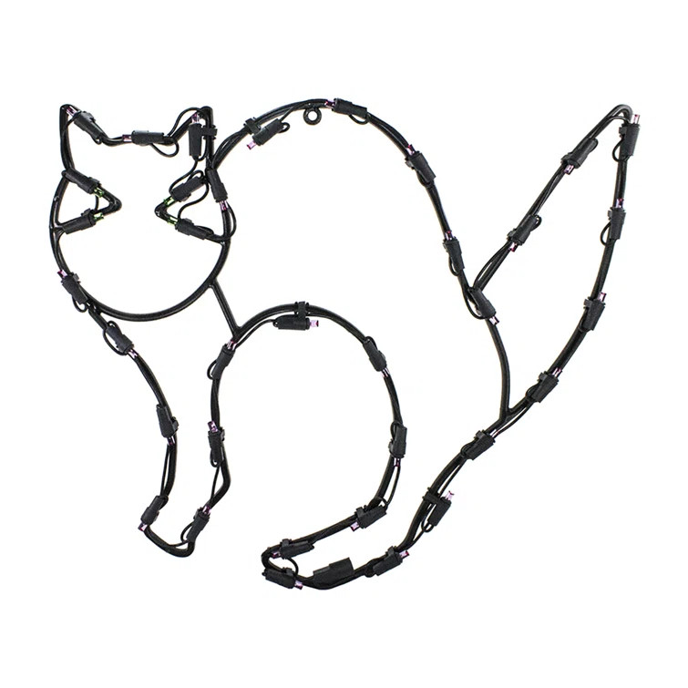 18" Halloween Cat with 35 Multicolored Lights | Wayfair North America