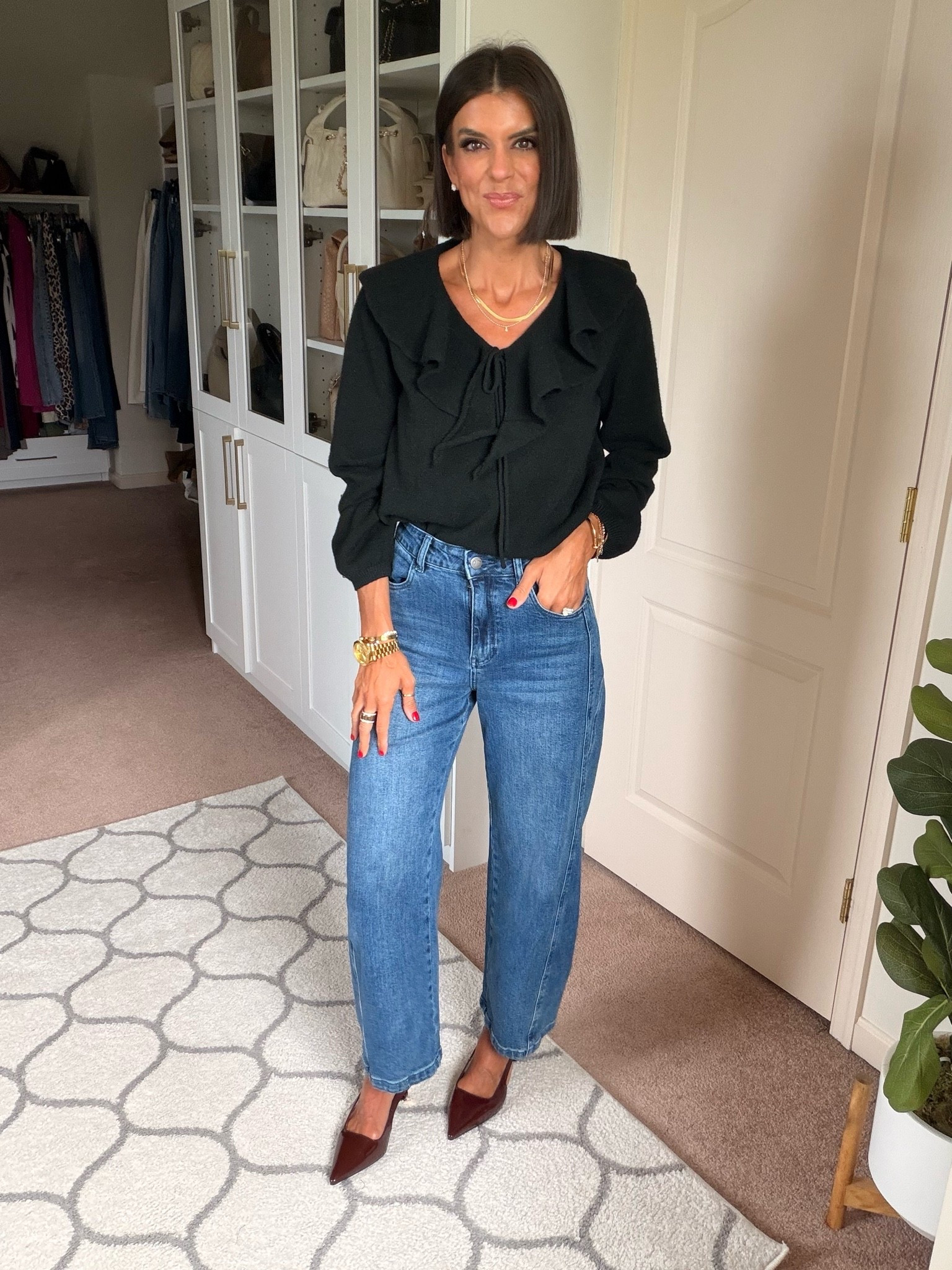 Size small in sweater jeans tts

#LTKdayinmylife #LTKgrwm #LTKmomlife