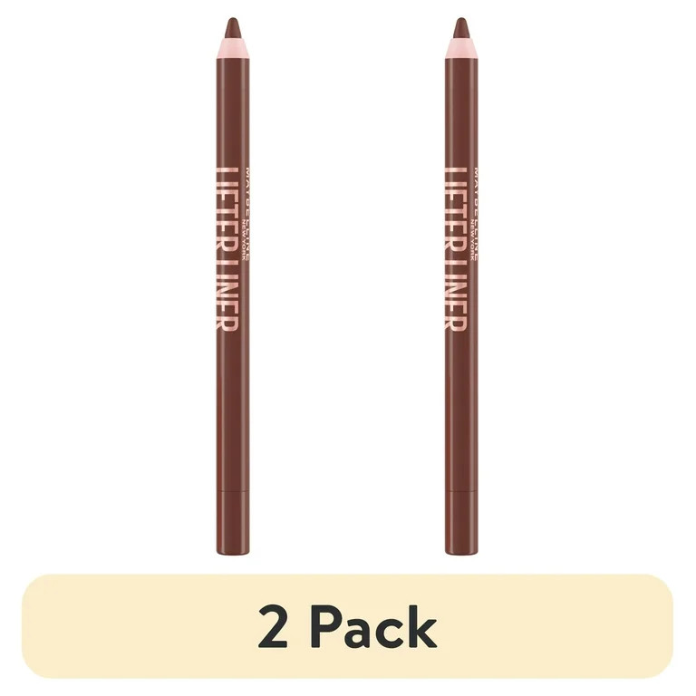 (2 pack) Maybelline Lifter Liner Lip Liner Makeup with Hyaluronic Acid, Cross the Line, 0.04 oz | Walmart (US)