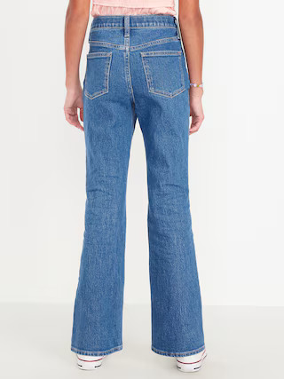 High-Waisted Embroidered Flare-Leg Jeans for Girls | Old Navy (US)