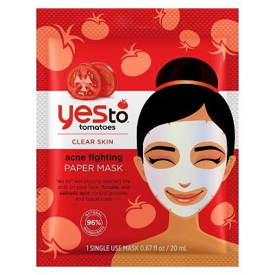 Yes to® Tomatoes Acne Fighting Paper Mask - 1 ct | Target