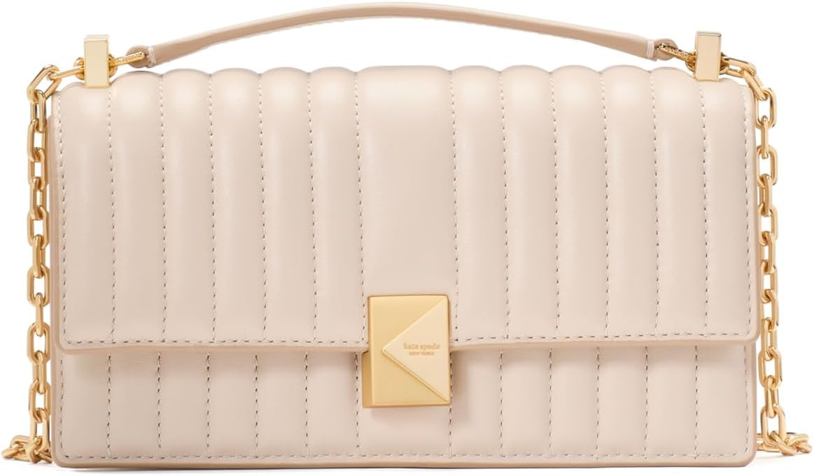 kate spade new york Deco Quilted Leather Mini Flap Chain Crossbody | Amazon (US)