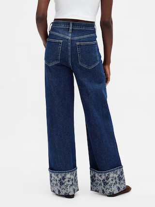 High Rise Stride Wide-Leg Jeans | Gap (US)