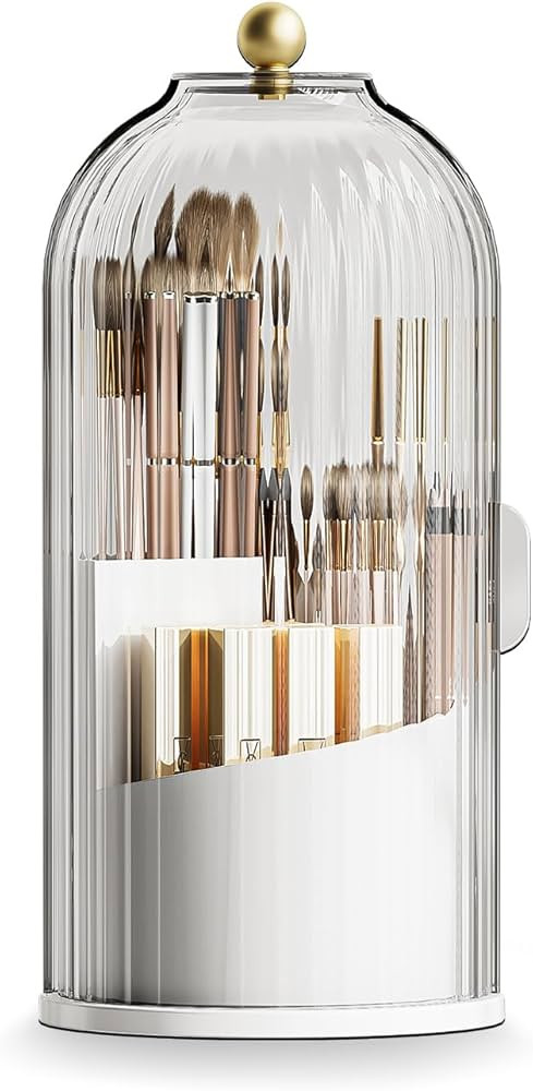 MSHOMELY Makeup Brush Holder Organizer, 360 Rotating Makeup Brush Organizer Cosmetics Make up Bru... | Amazon (US)