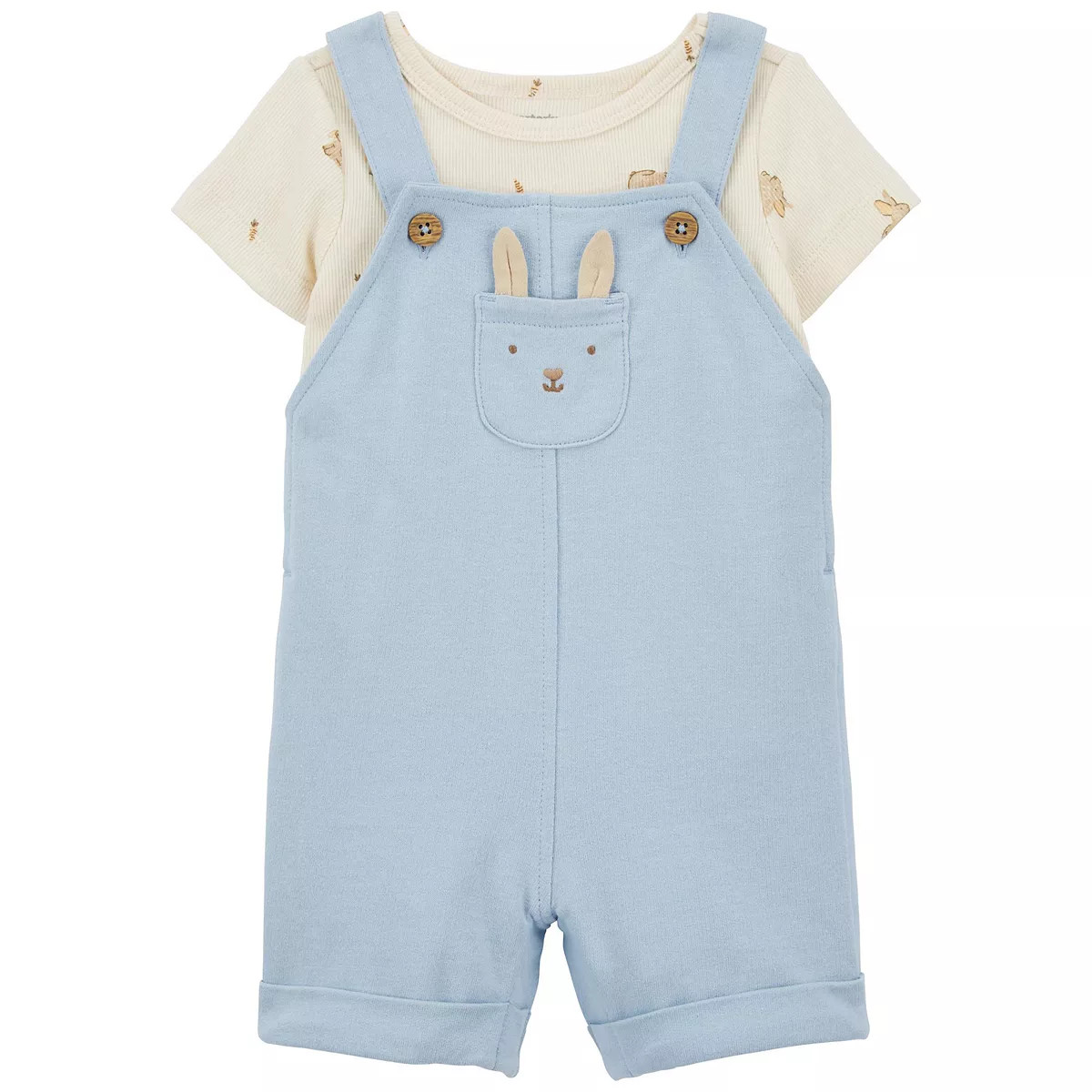 Baby Boy Carter's 2-Piece Tee & Bunny Shortalls Set | Kohl's