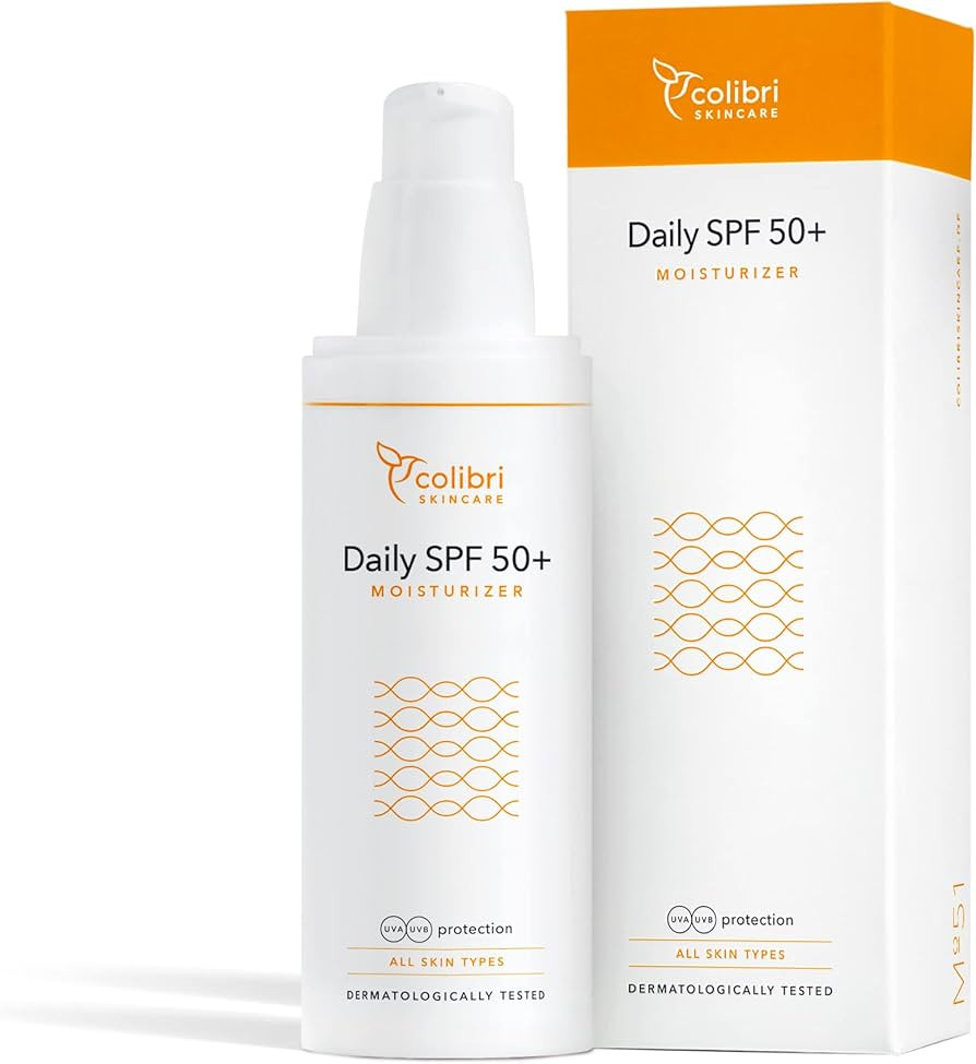 colibri skincare Daily SPF 50+ Moisturizer 80ml - Tagescreme mit LSF 50 - wasserfester Breitbands... | Amazon (DE)