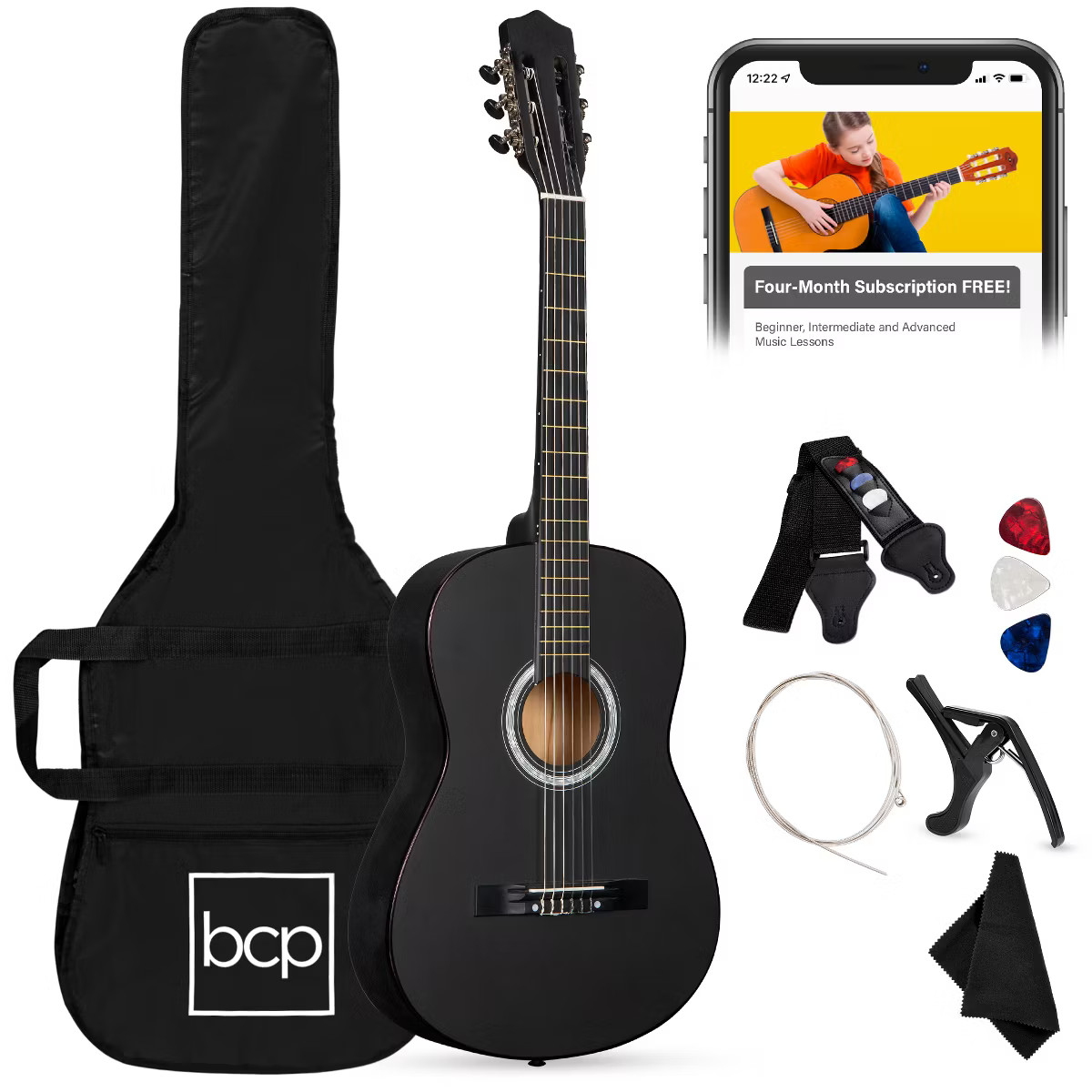 Best Choice Products 38in Beginner Acoustic Guitar Starter Kit w/ Gig Bag, Strap, Strings | Target