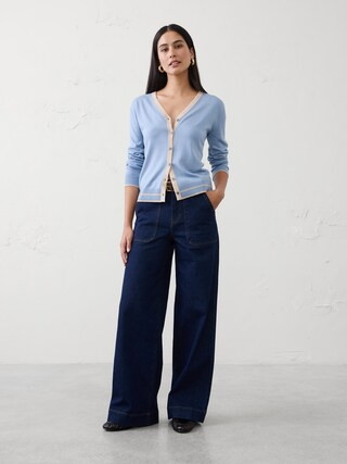 Forever V-Neck Cardigan Sweater | Banana Republic Factory