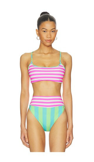 BEACH RIOT Val Bikini Top in Pink. - size XS | Revolve Clothing (Global)