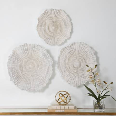 Uttermost Ocean Gems Coral 21 3/4" Wide 3-Piece Wall Decor - #950V6 | Lamps Plus | Lamps Plus