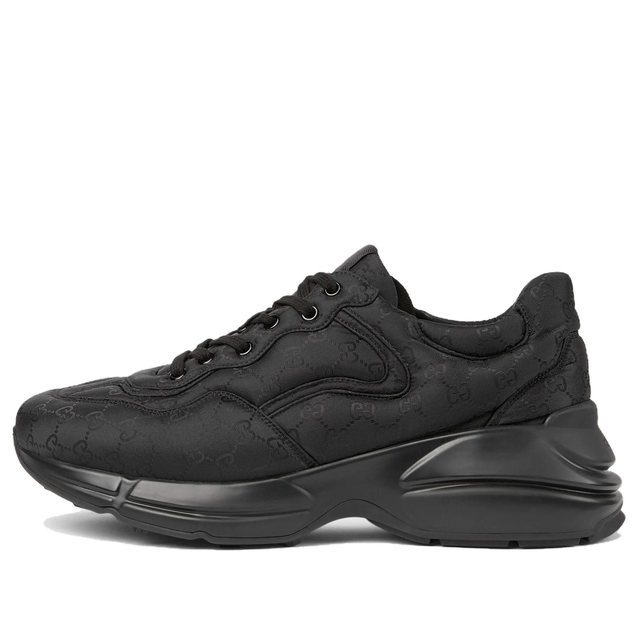 Gucci Rhyton Sneakers 'Black Monogram Nylon' 757862-UUY00-1000 | KICKS CREW