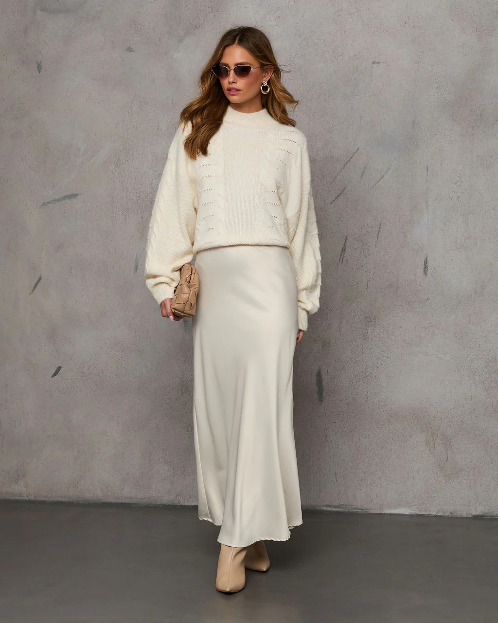 Marisse Mock Neck Knit Sweater | VICI