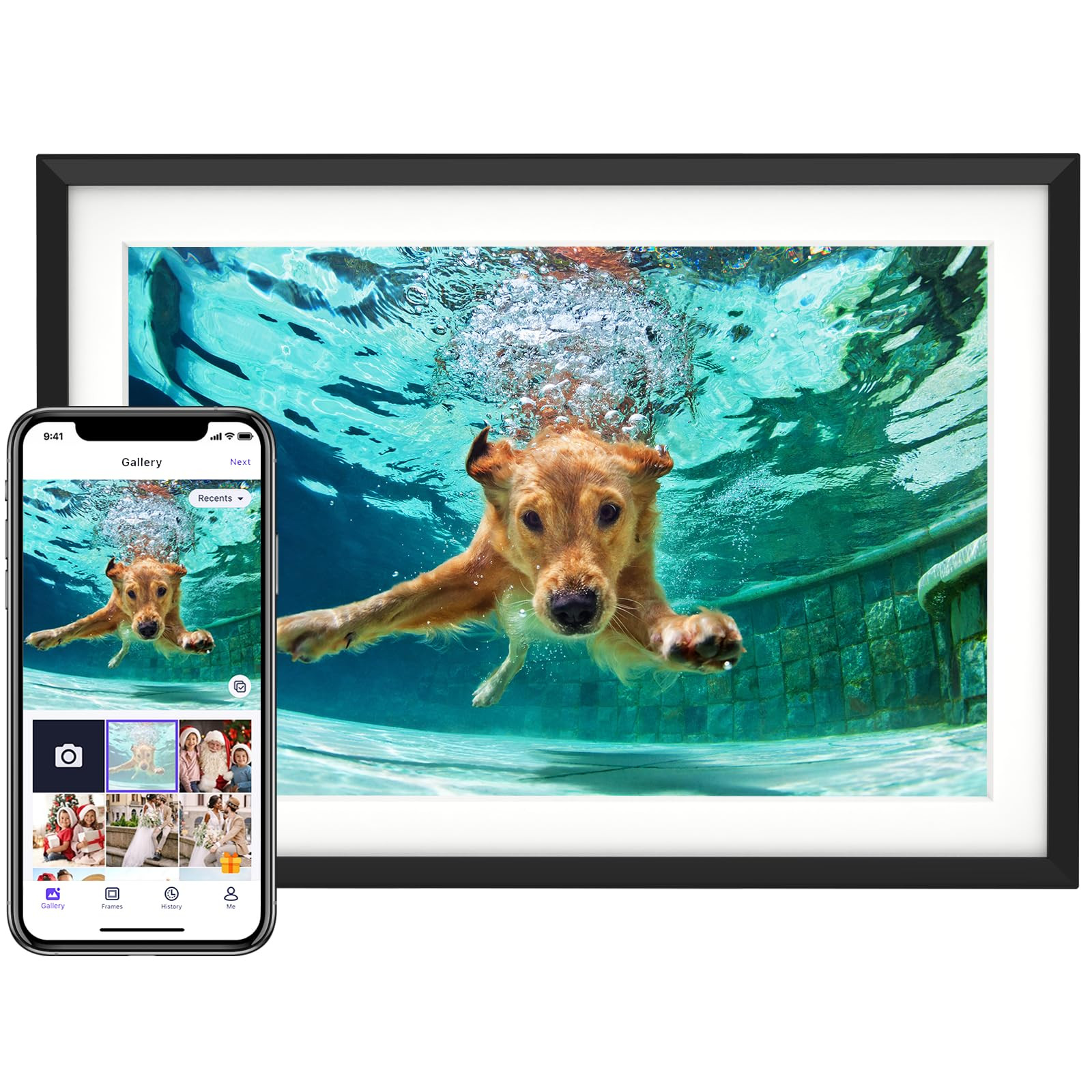 10.1'' Digital Picture Frame with 32GB Storage, Digital Photo Frame with 1280x800 IPS Touch Scree... | Amazon (US)