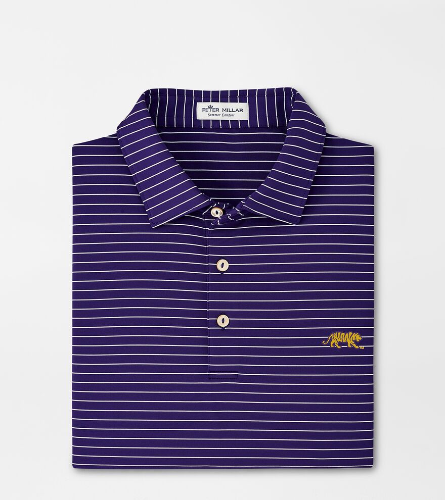 LSU Mike The Tiger Crafty Performance Jersey Polo | Peter Millar