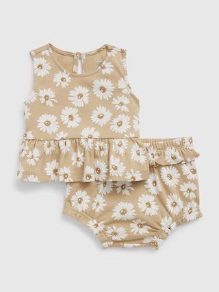 Baby 100% Organic Cotton Ruffle Outfit Set | Gap (US)