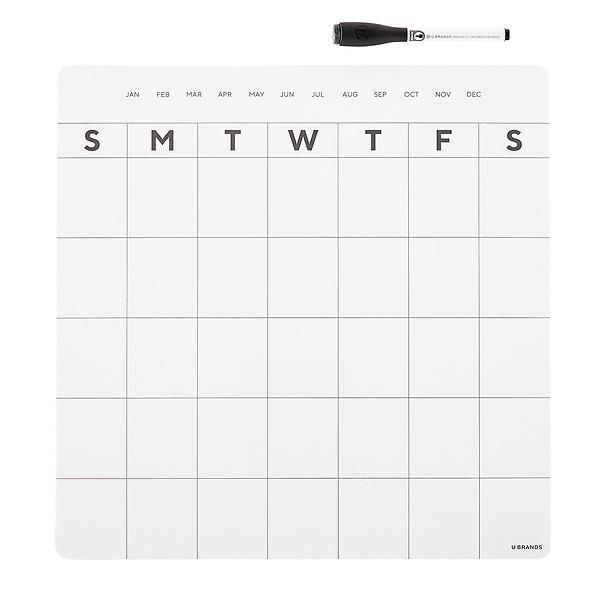 Magnetic Monthly Refrigerator Calendar | The Container Store