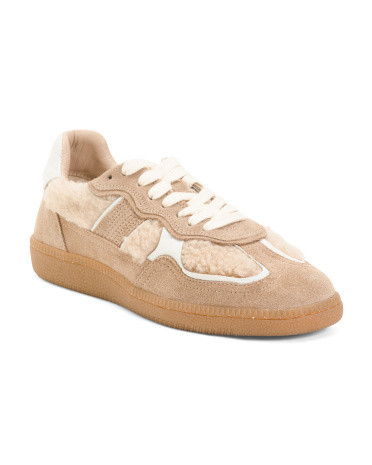 Suede Elin Sherpa Sneakers For Women | TJ Maxx