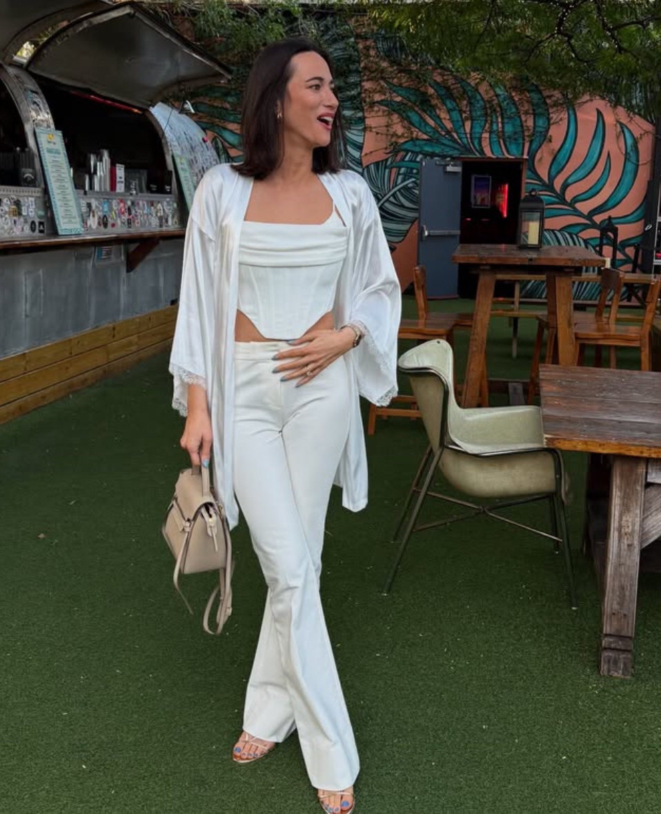 All white ! 🤍 This chic white pants set is perfect for a bachelorette celebration!

Tap to shop this look.
#LTKBridal #SummerOutfit #LTKStyle 


#LTKWedding #LTKSummerEdit #LTKStyleTip