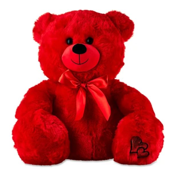 Way To Celebrate Plush Candy Red Bear | Walmart (US)