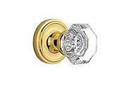 Nostalgic Warehouse Classic Rosette with Waldorf Crystal Door Knob, Passage - 2.375", Antique Bra... | Amazon (US)