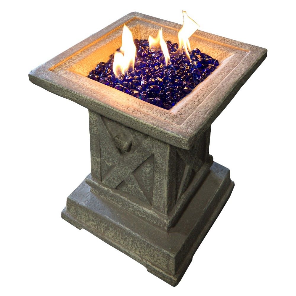 18"" Tabletop Square Faux Stone Fire Pit - AZ Patio Heaters | Target