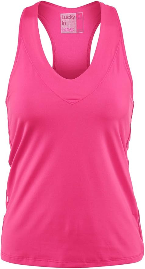 Lucky In Love V-Neck Tank with Built in Bra | Amazon (US)