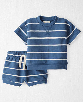 Little Planet by Carter's Baby Boys 2-Pc. Organic Cotton French Terry Top & Shorts Knit Set - Mac... | Macy's