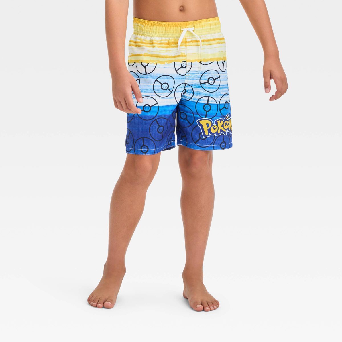 Boys' Pokemon Fictitious Character Swim Shorts - Yellow S | Target