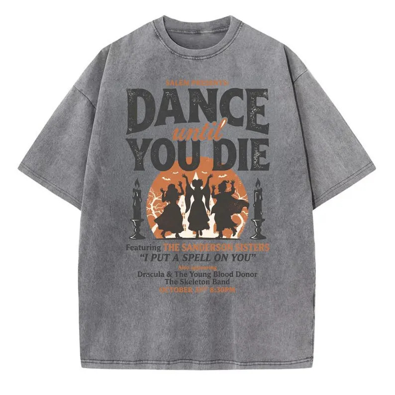 Retro Dance Until You Die Sanderson Sisters Shirt, Hocus Pocus Halloween Tee, Witches Tee, Salem ... | Etsy (Global)