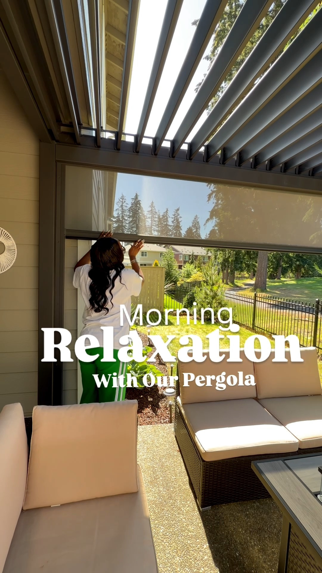 Pergola for the win. This is definitely a must have. As my family and I will be enjoying this the entire summer. Luxury for less!