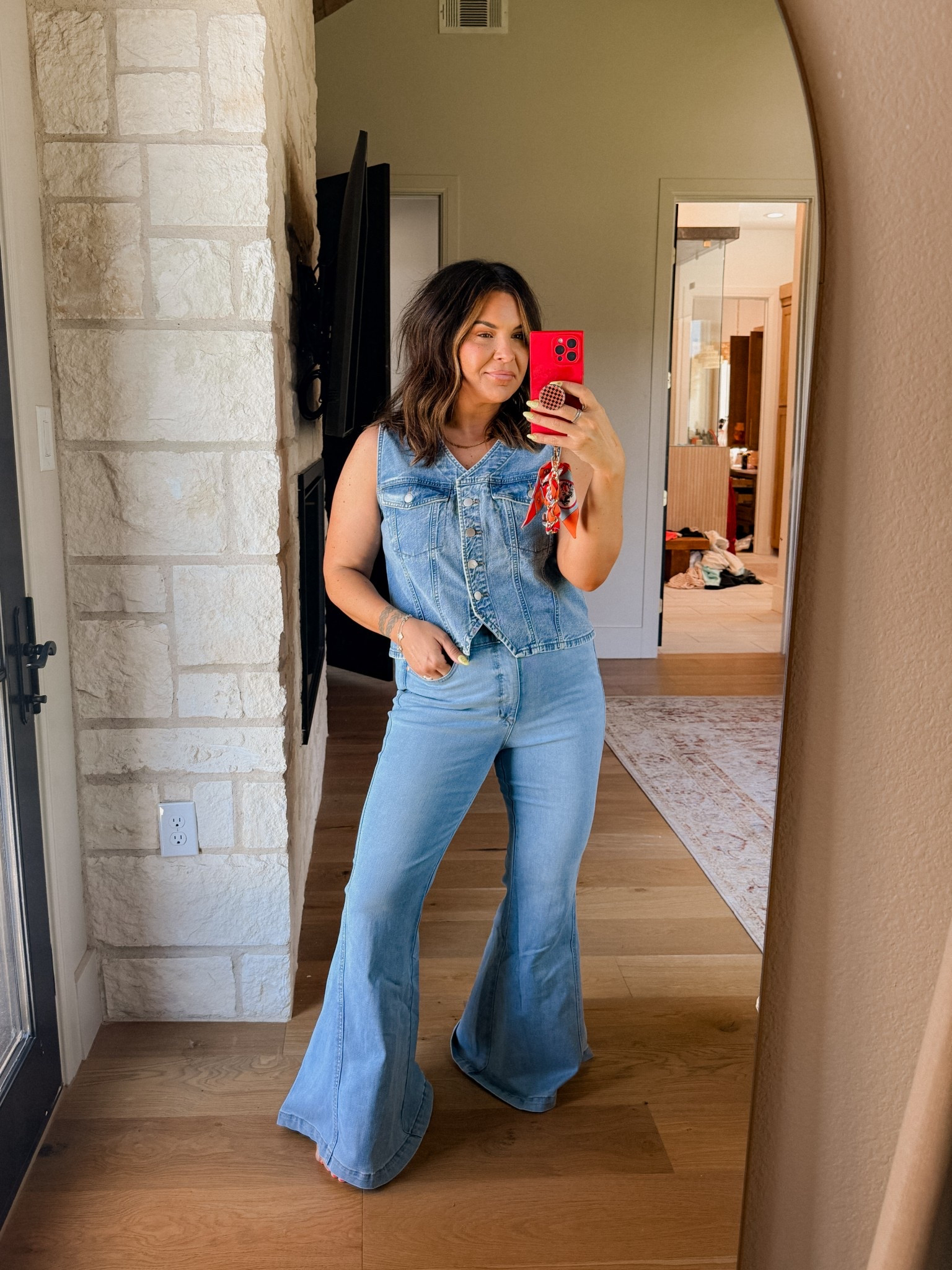 Cleaning out my closet and found these ultra flares!  Paired with a denim vest for a little country fit. 
Flares: TTS


#LTKMidsize #LTKStyleTip #LTKFindsUnder50