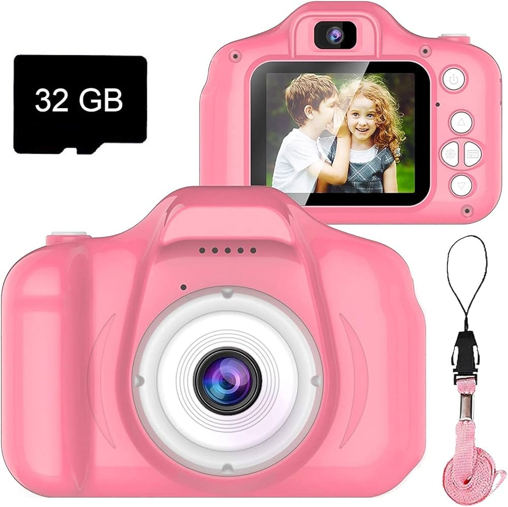 Upgrade Kids Selfie Camera, Christmas Birthday Gifts for Girls Age 3-9, HD Digital Video Cameras ... | Amazon (US)