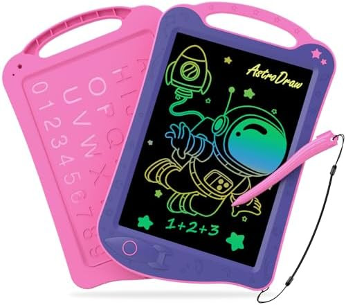 HOMESTEC Astrodraw Drawing Pad Toys, Colorful LCD Writing Tablet for Kids, Doodle Board for Toddl... | Amazon (US)