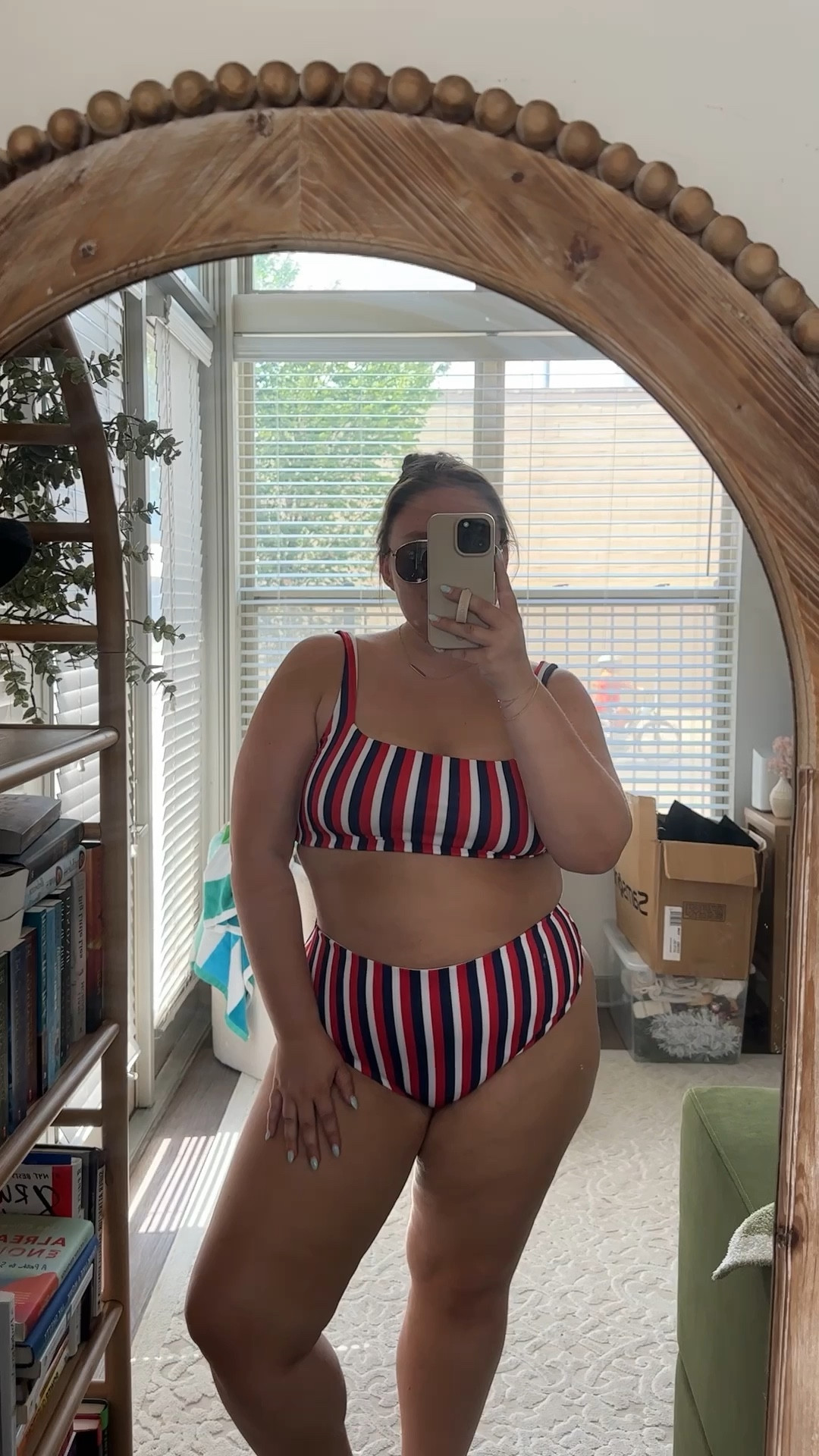 the perfect 4th of july bikini!! Wearing xxl

#LTKStyleTip #LTKMidsize #LTKSwim