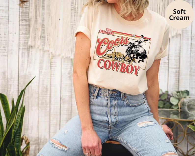 Coors Original Cowboy Shirt, Western Tshirt, Rodeo Shirt, Original Coors Shirt Gift, The Original... | Etsy (US)