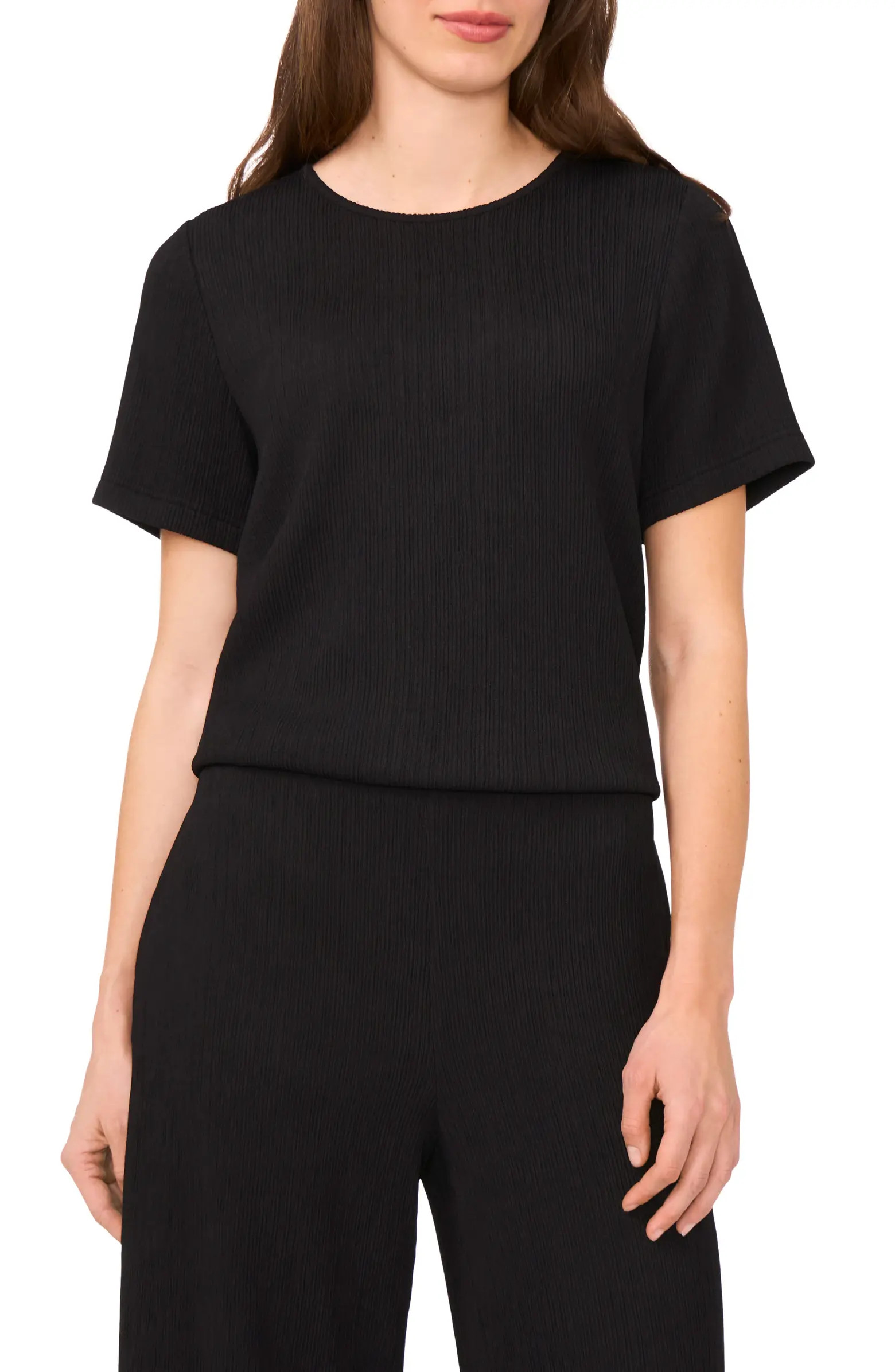 Halogen® Plissé Boxy T-Shirt | Nordstrom | Nordstrom