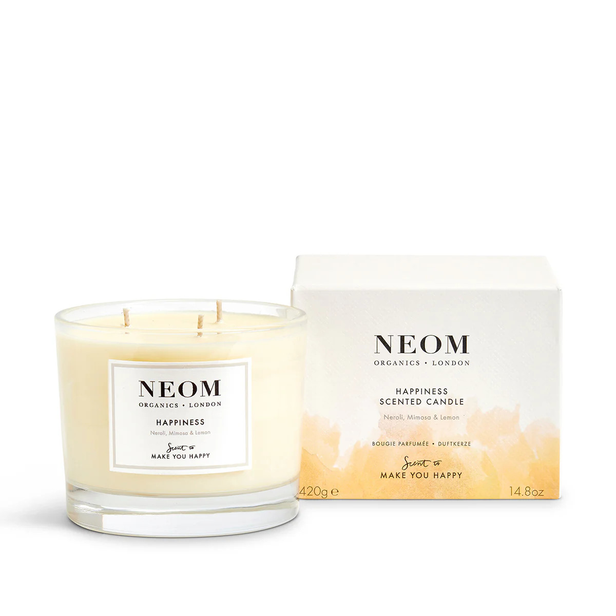 Happiness Scented Candle (3 Wick) | NEOM Organics