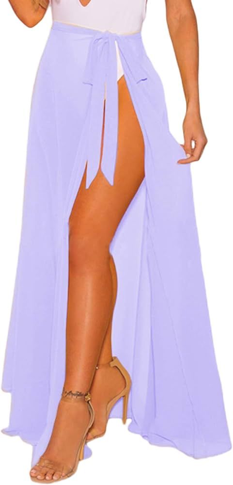 OmicGot Women's Swimsuit Cover Up Beach Sarong Wrap Maxi Skirt | Amazon (US)