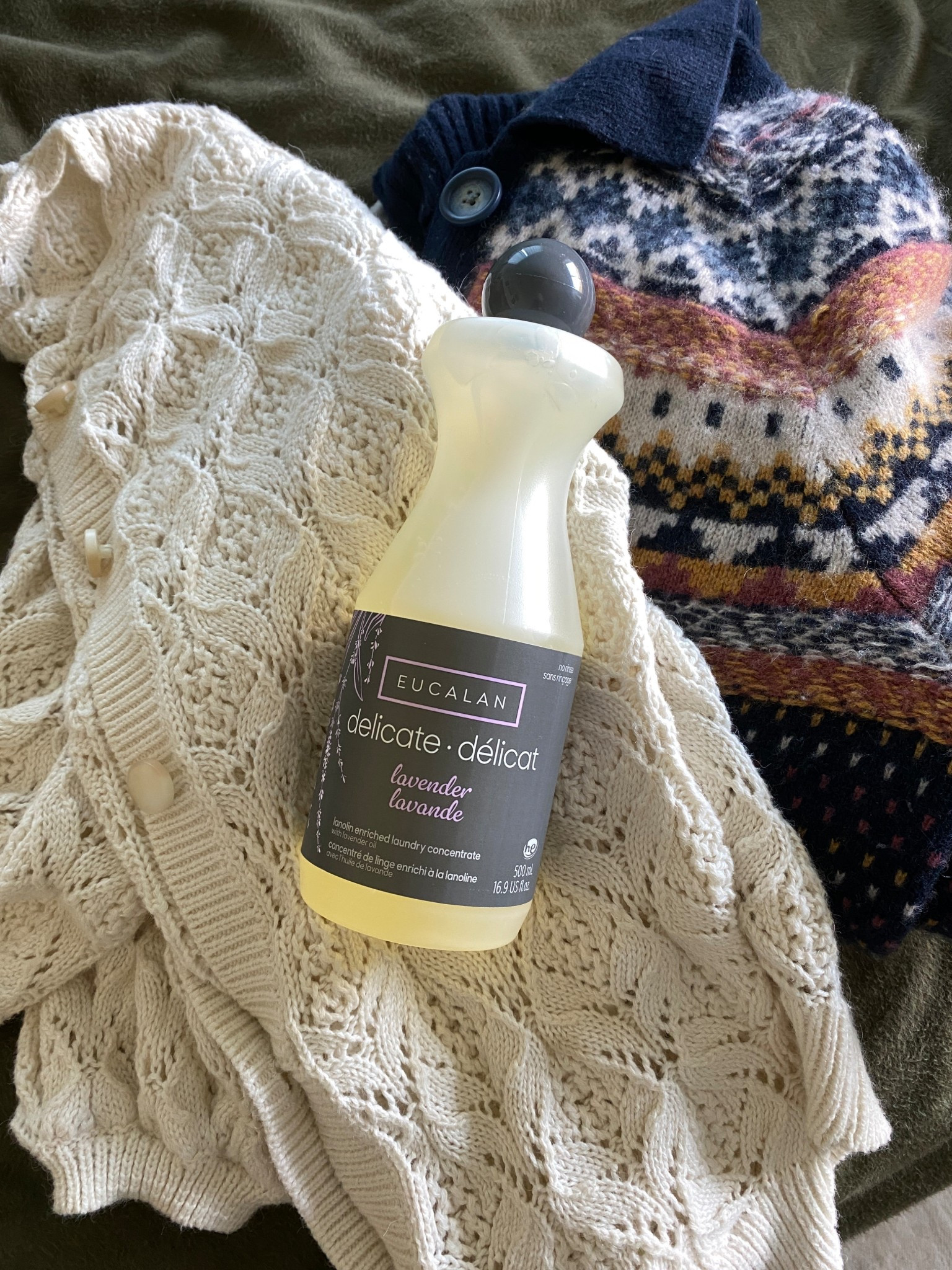 No rinse gentle soap for wool and cashmere  
